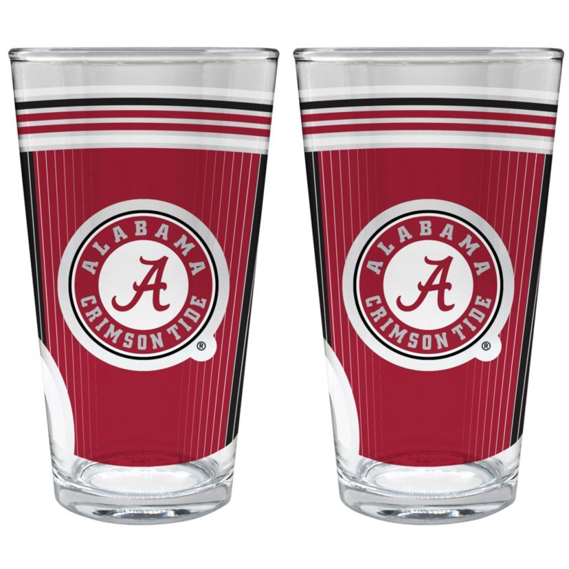 NCAA Alabama Crimson Tide 2pc Pint Glass Set
