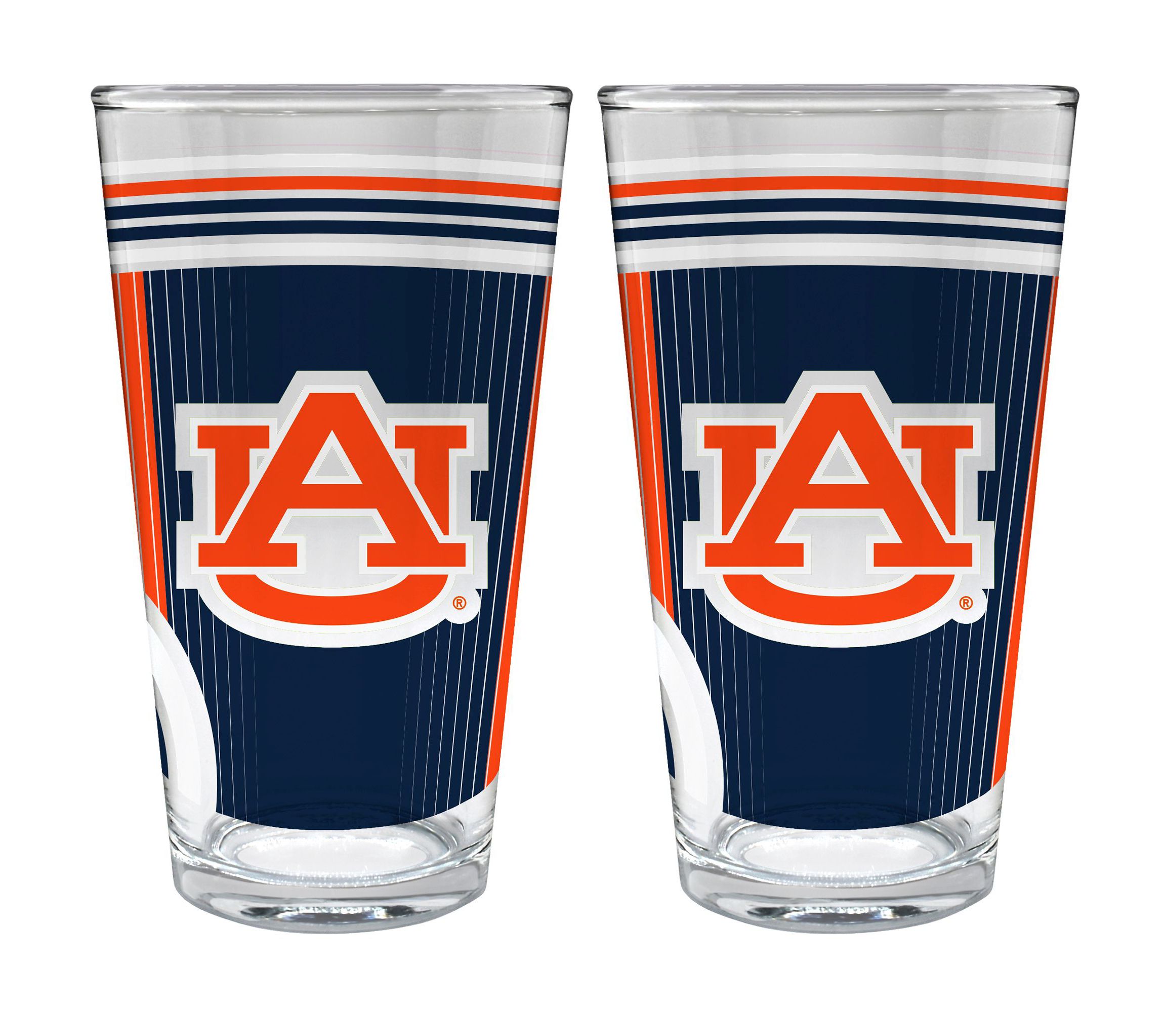 NCAA Auburn Tigers 2pc Pint Glass Set