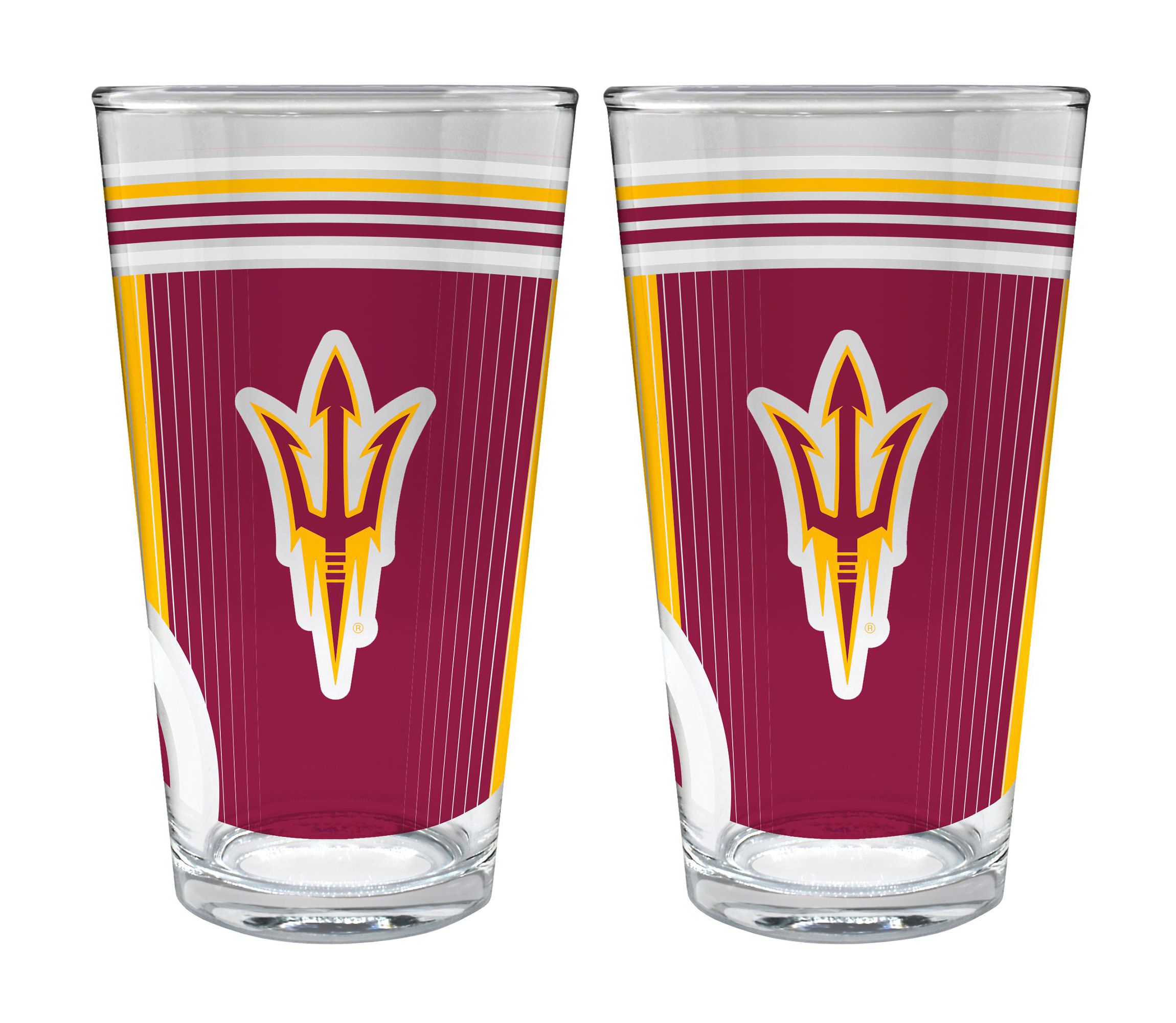 NCAA Arizona State Sun Devils 2pc Pint Glass Set