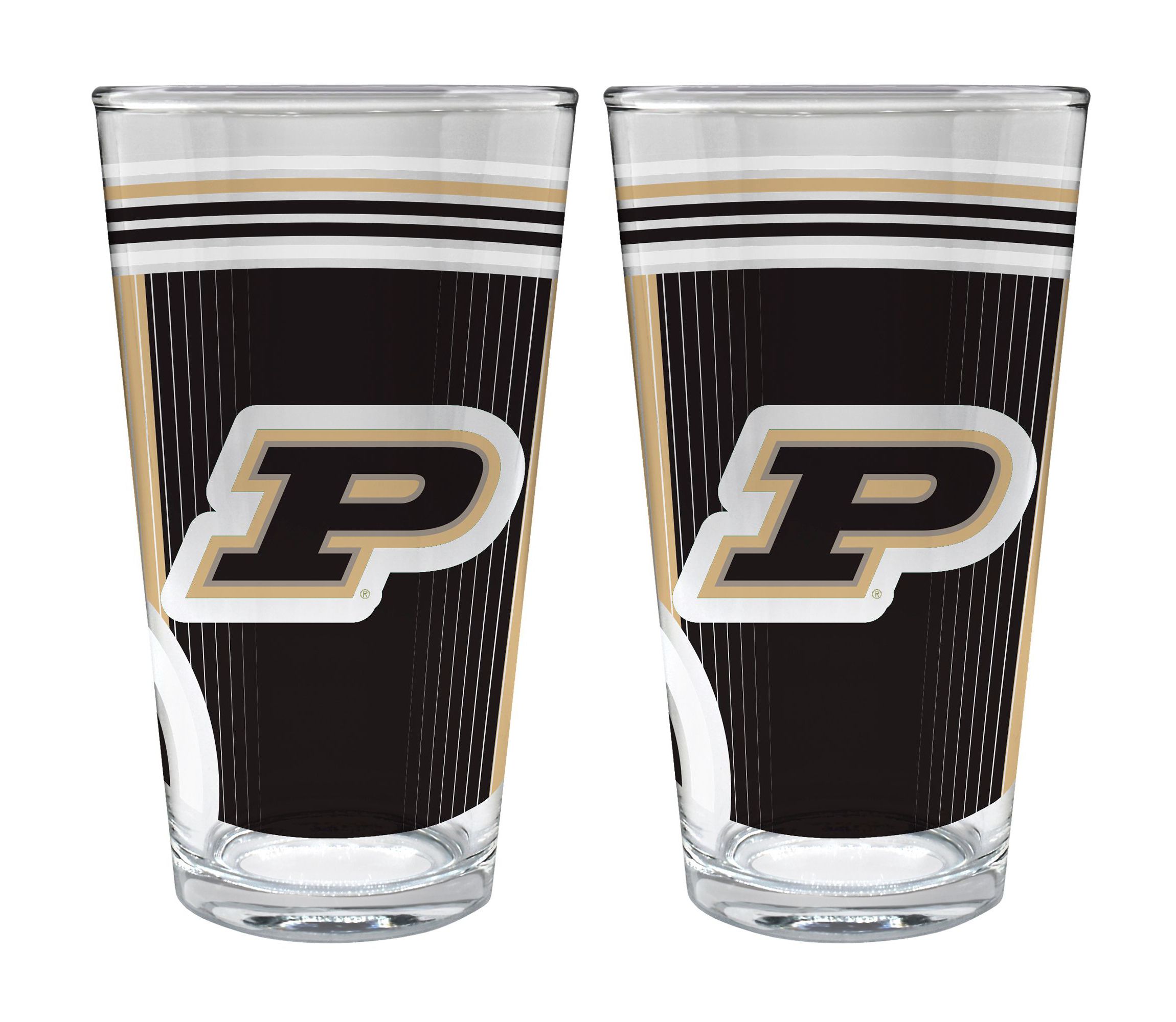 NCAA Purdue Boilermakers 2pc Pint Glass Set