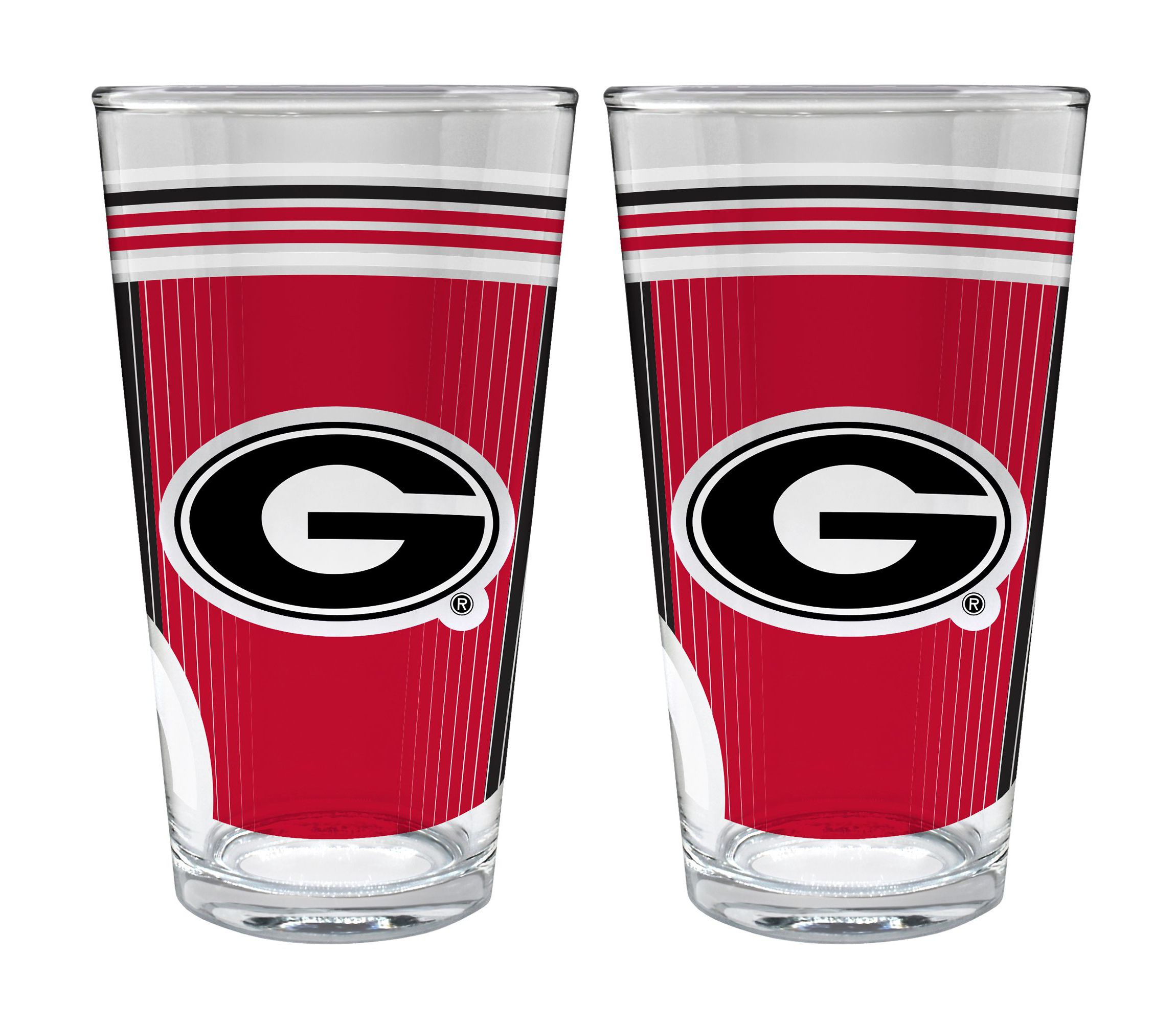 NCAA Georgia Bulldogs 2pc Pint Glass Set