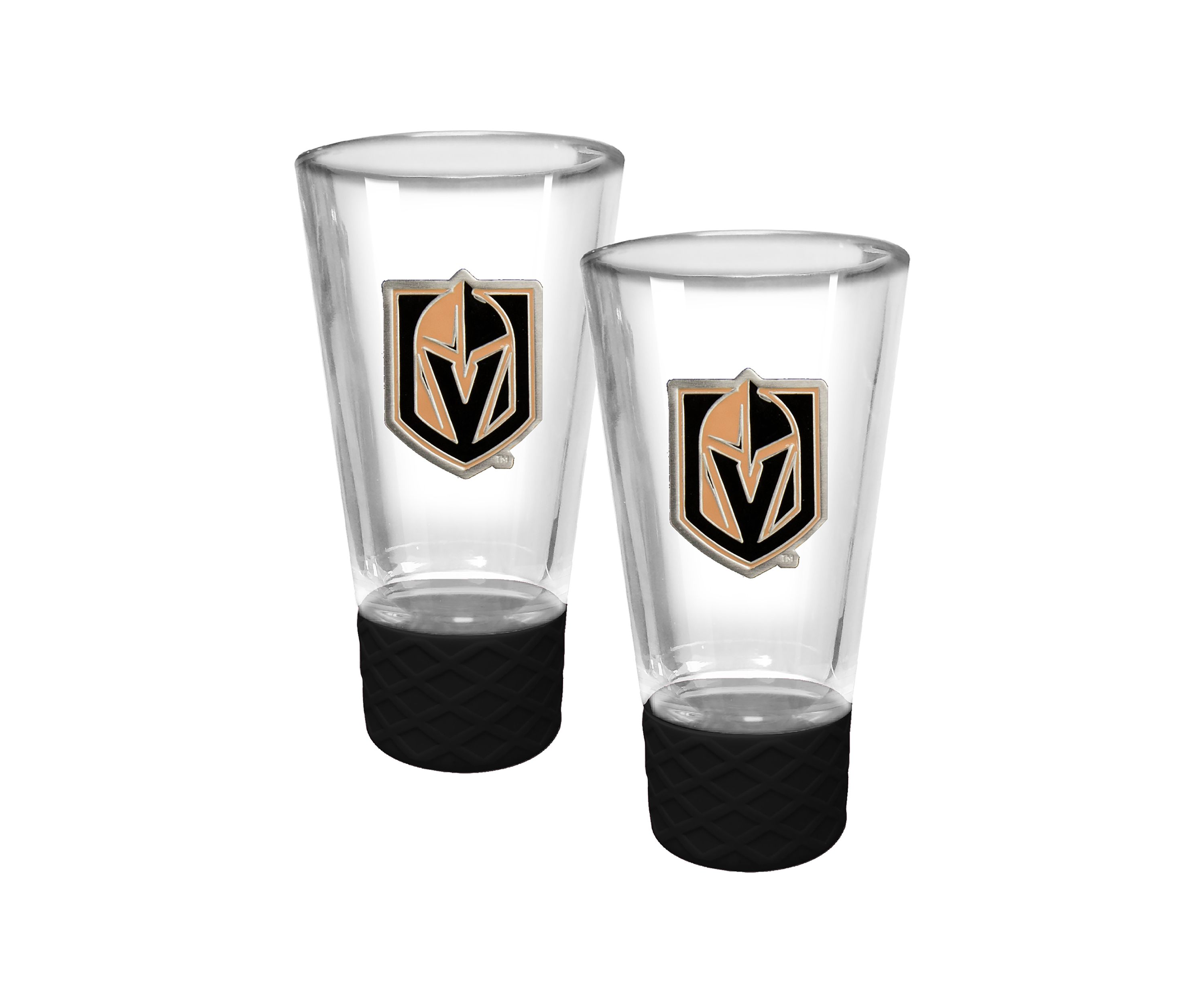 NHL Knights 2pc Cheer Shot Glass Set