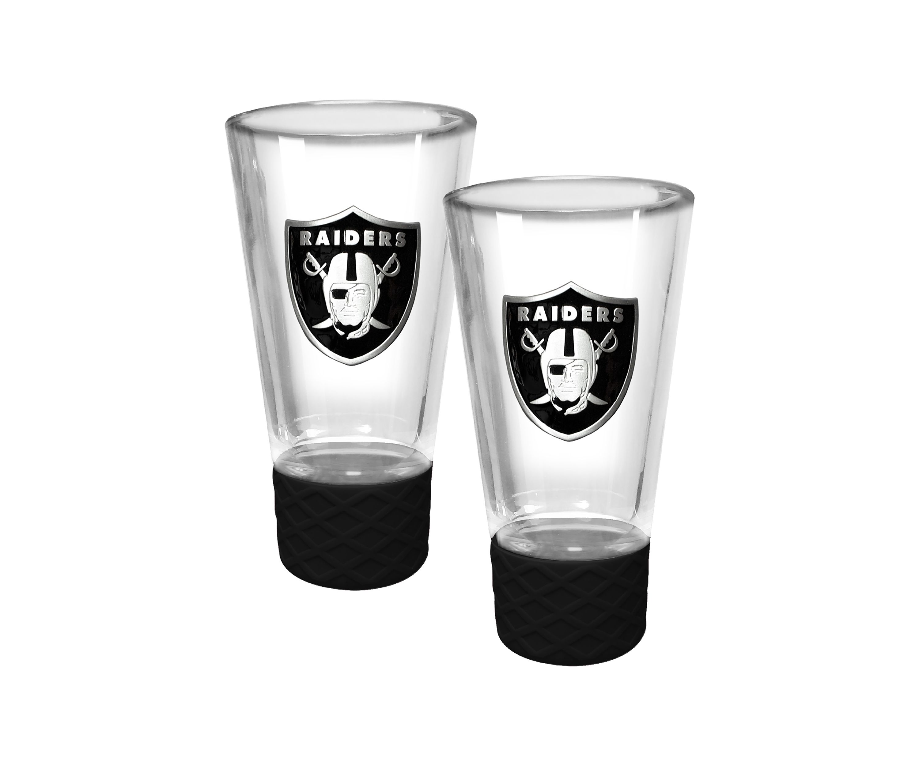 NFL Raiders 2pc Cheer Shot Glass Set