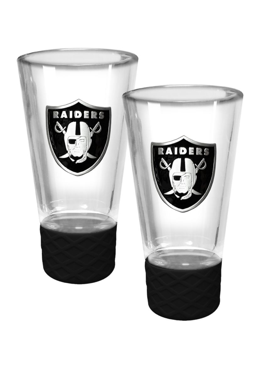 NFL Raiders 2pc Cheer Shot Glass Set