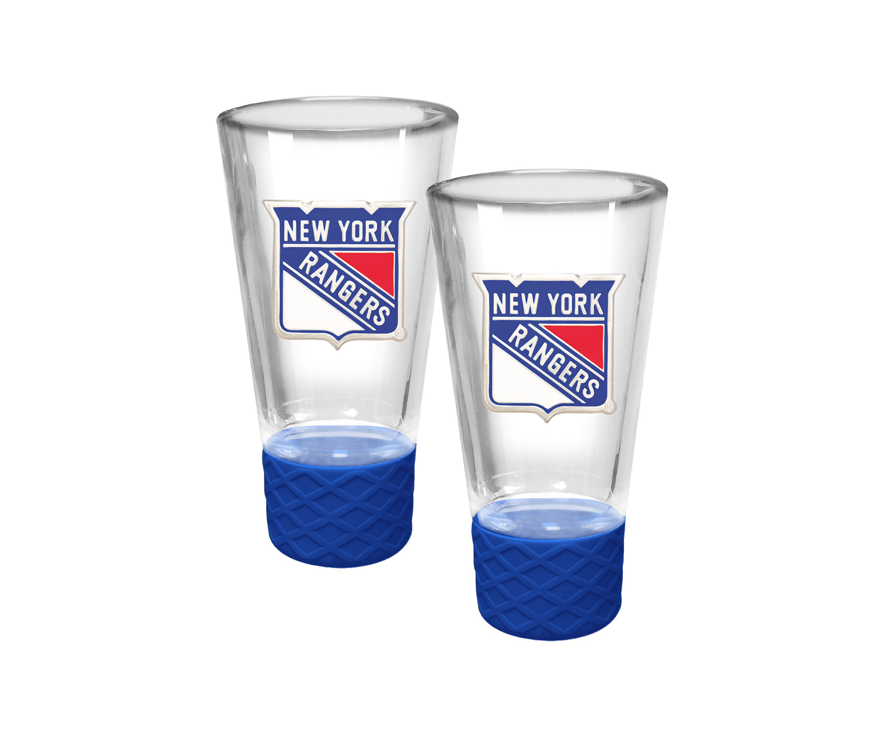 NHL Rangers 2pc Cheer Shot Glass Set