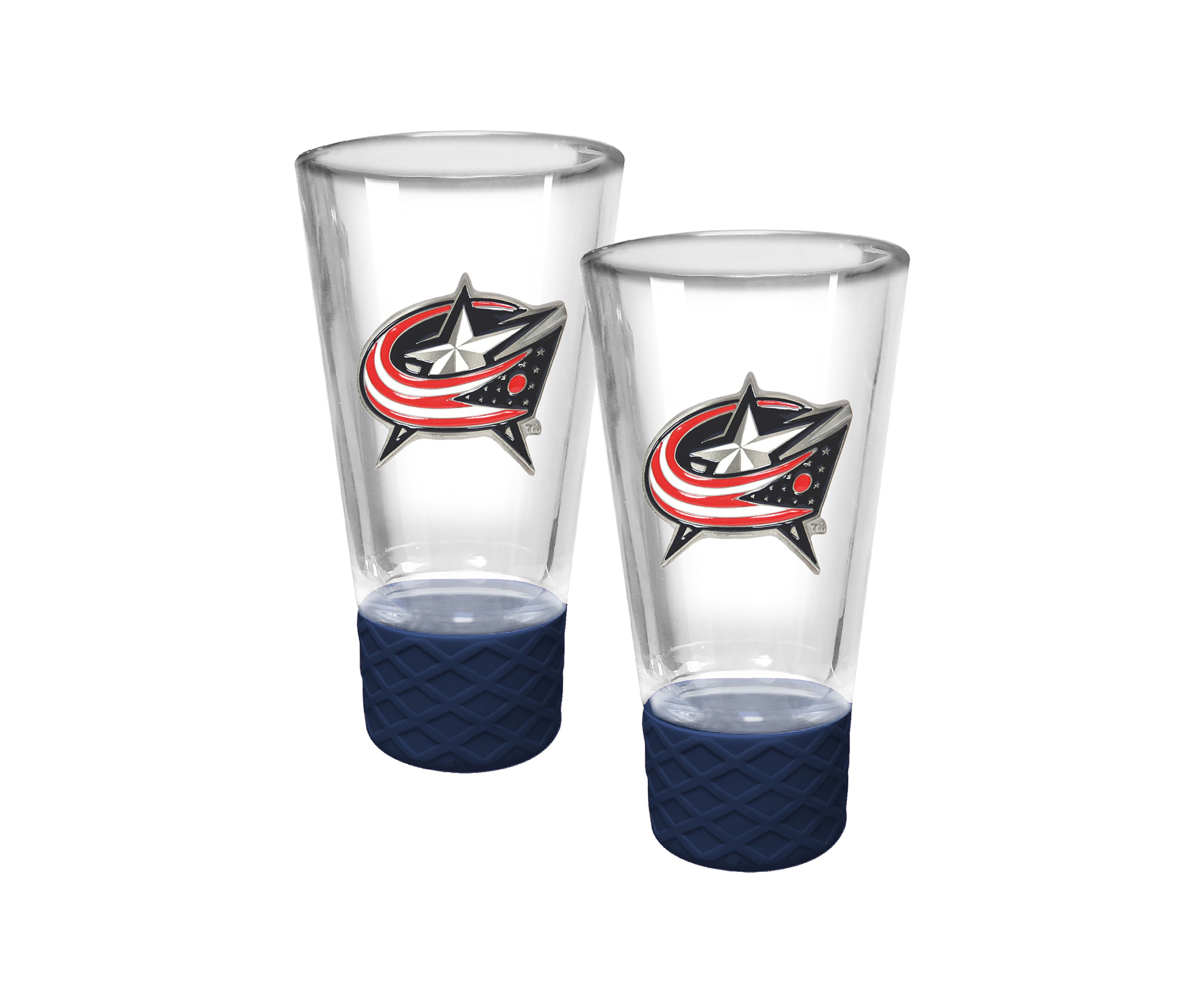 NHL Bluejackets 2pc Cheer Shot Glass Set