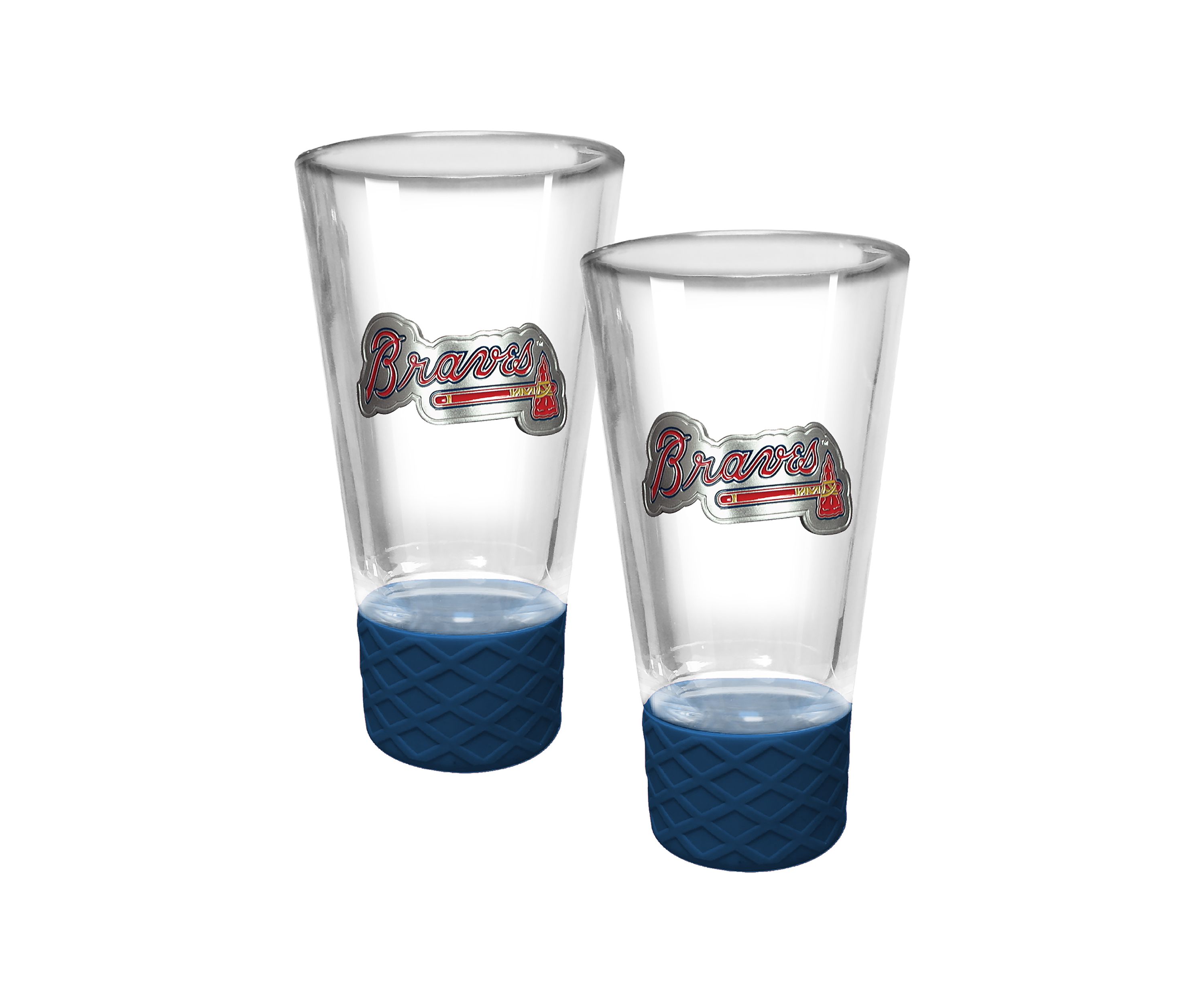 MLB Braves 2pc Cheer Shot Glass Set