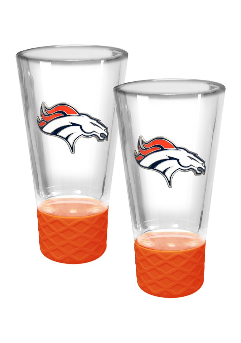 NFL Broncos 2pc Cheer Shot Glass Set