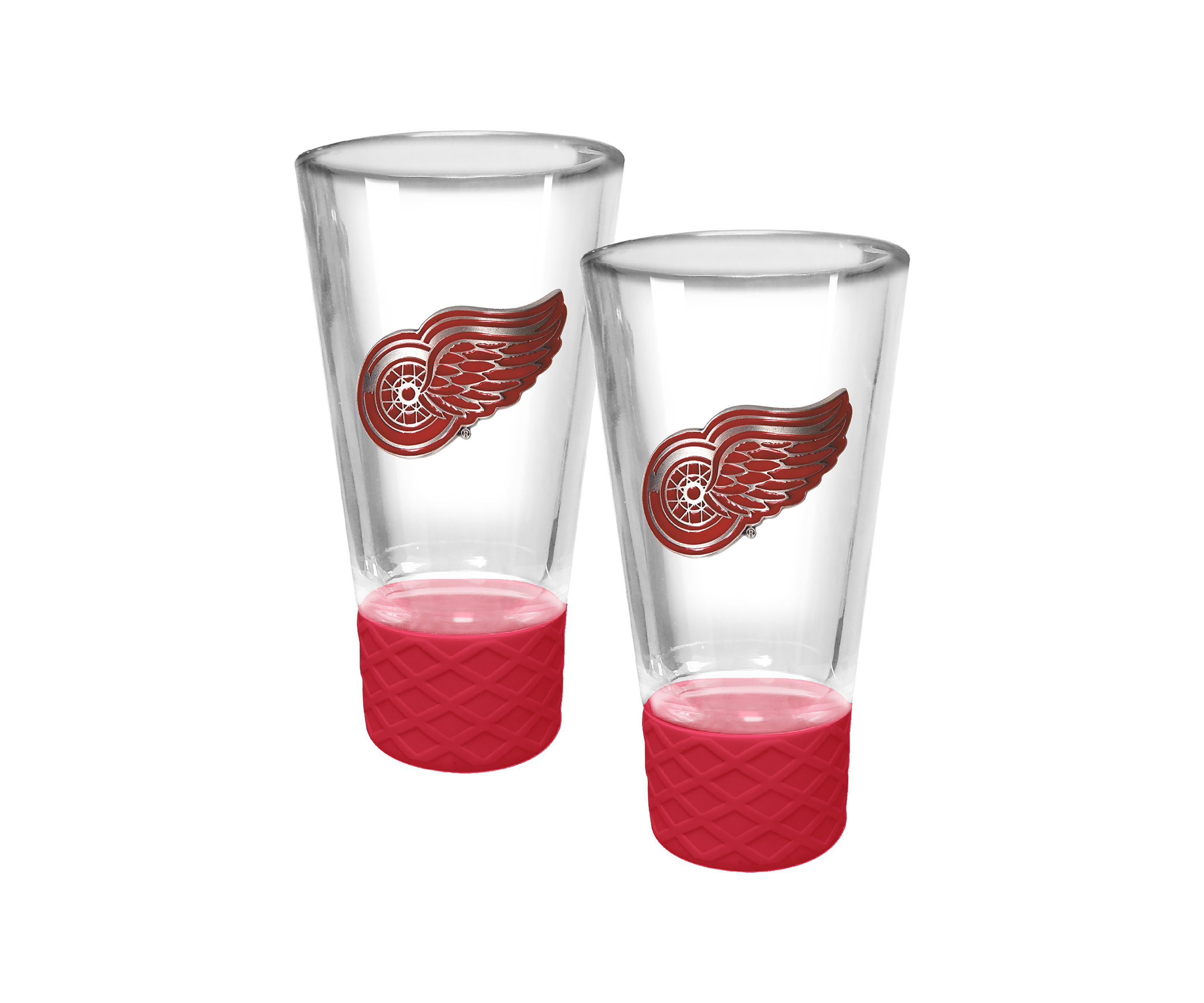 NHL Redwings 2pc Cheer Shot Glass Set