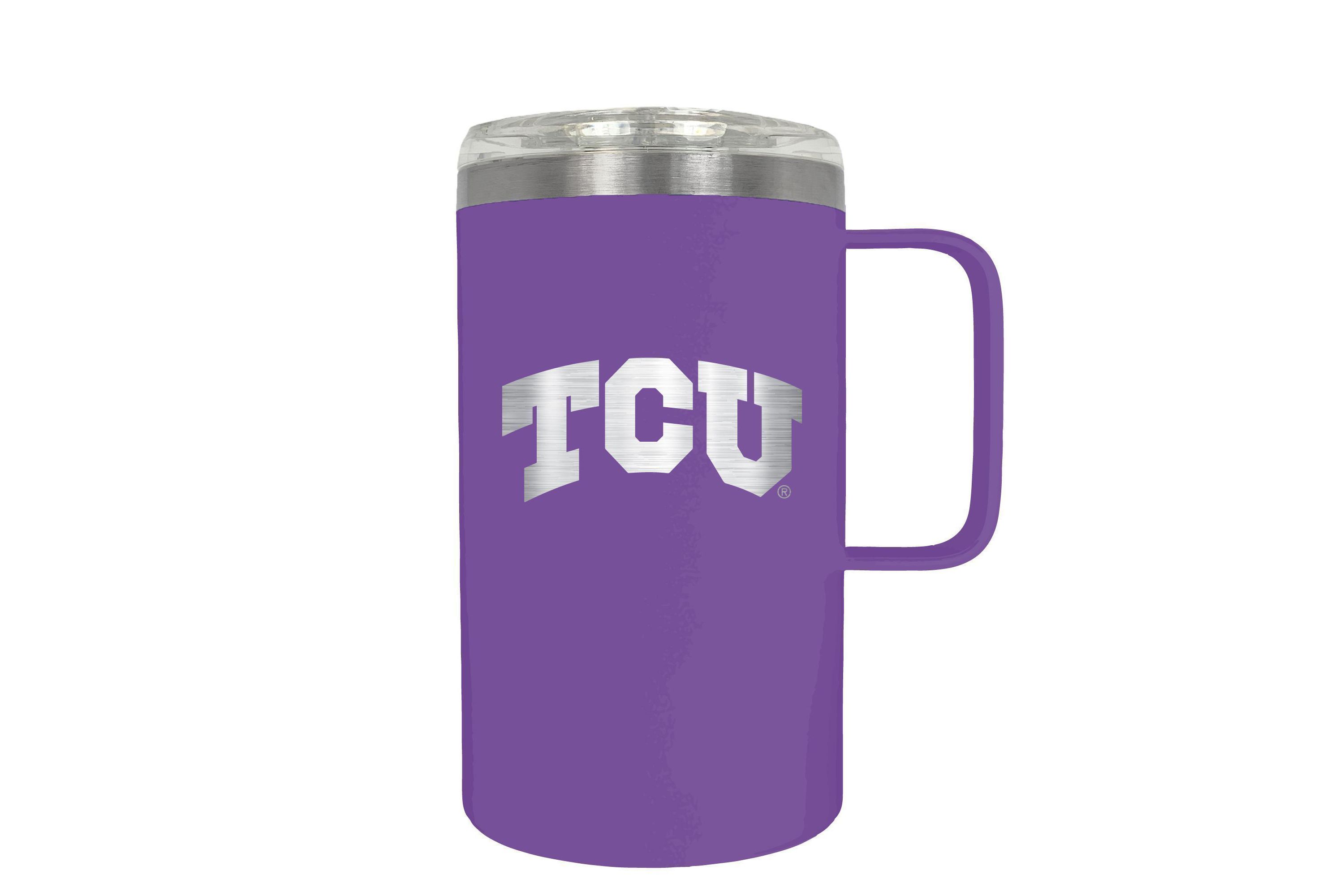 NCAA TCU Horned Frogs 18oz Hustle Travel Mug