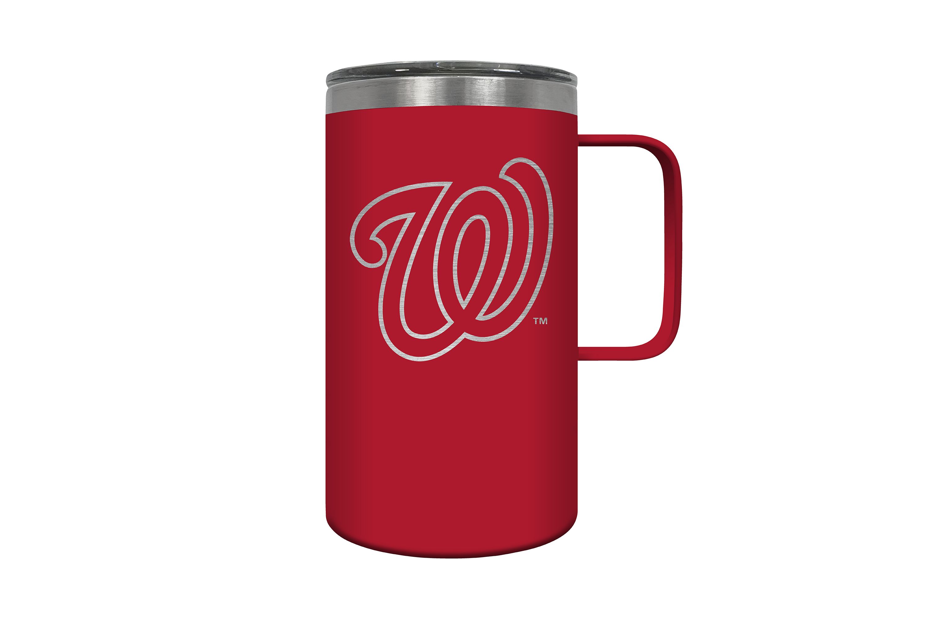 MLB Washington Nationals 18oz Hustle Travel Mug:18 Ounces:Red