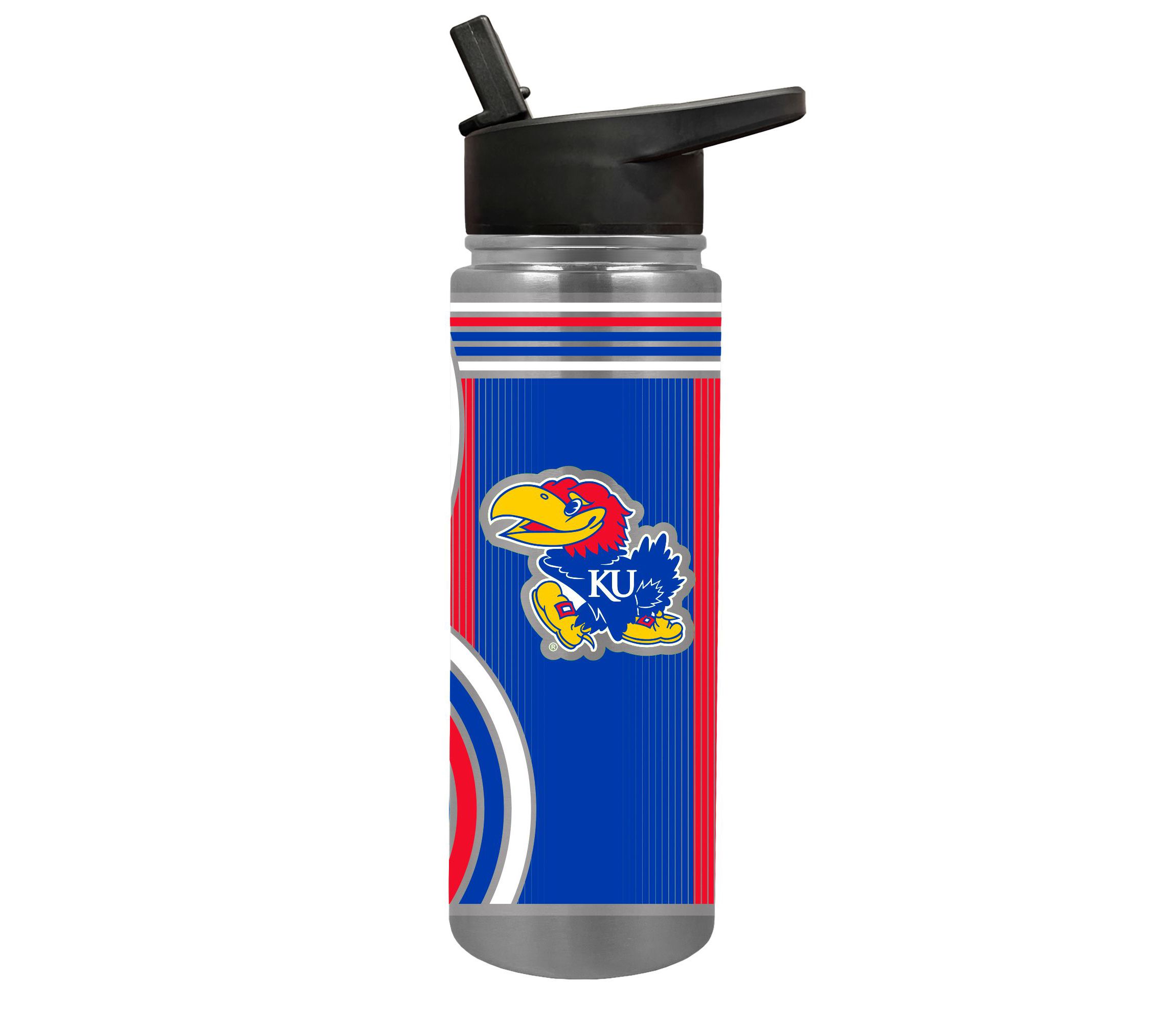 NCAA Kansas Jayhawks 24oz Stainless Steel Water Bottle