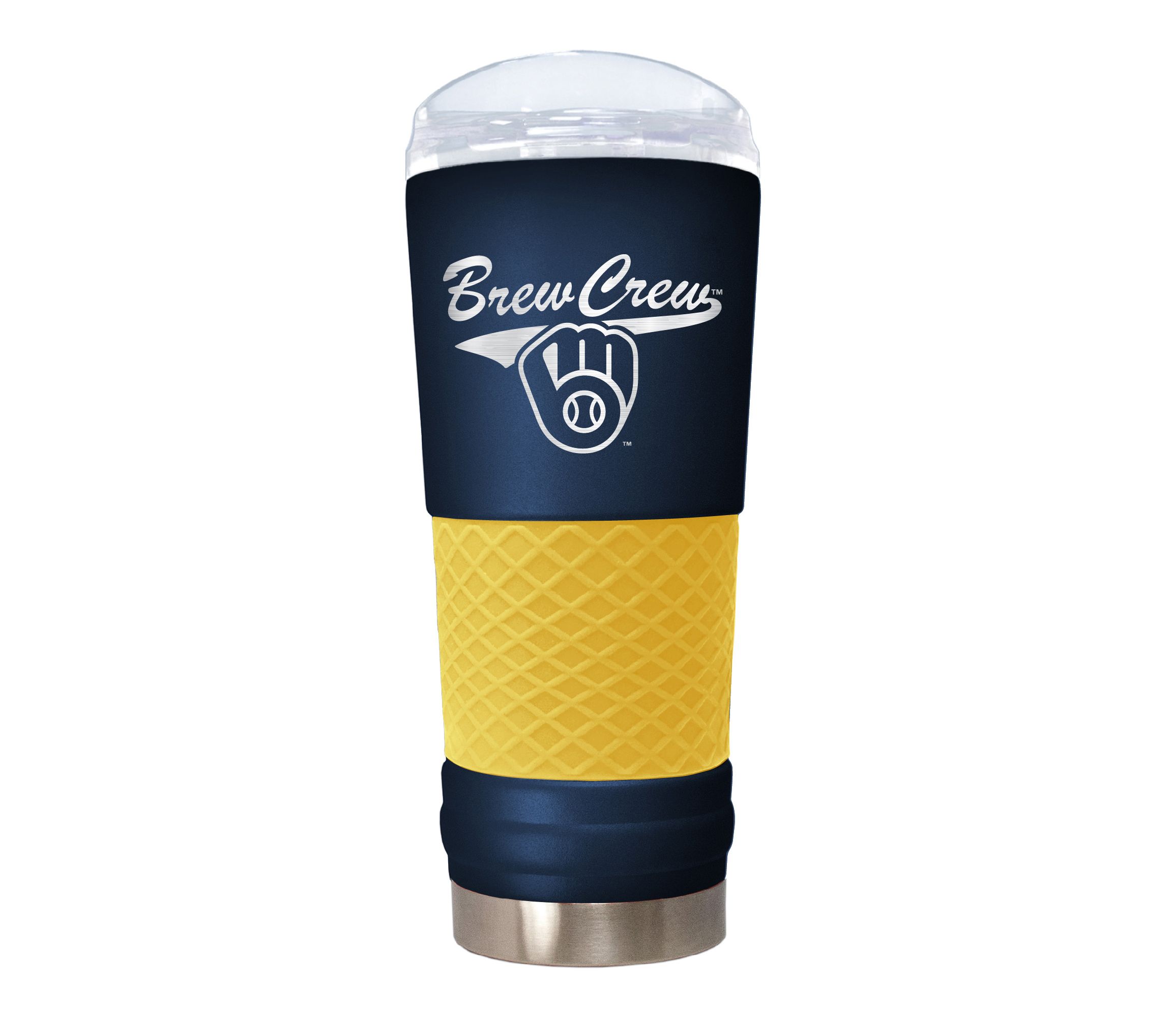 MLB Milwaukee Brewers 24oz Team Colored Rally Cry Draft Tumbler