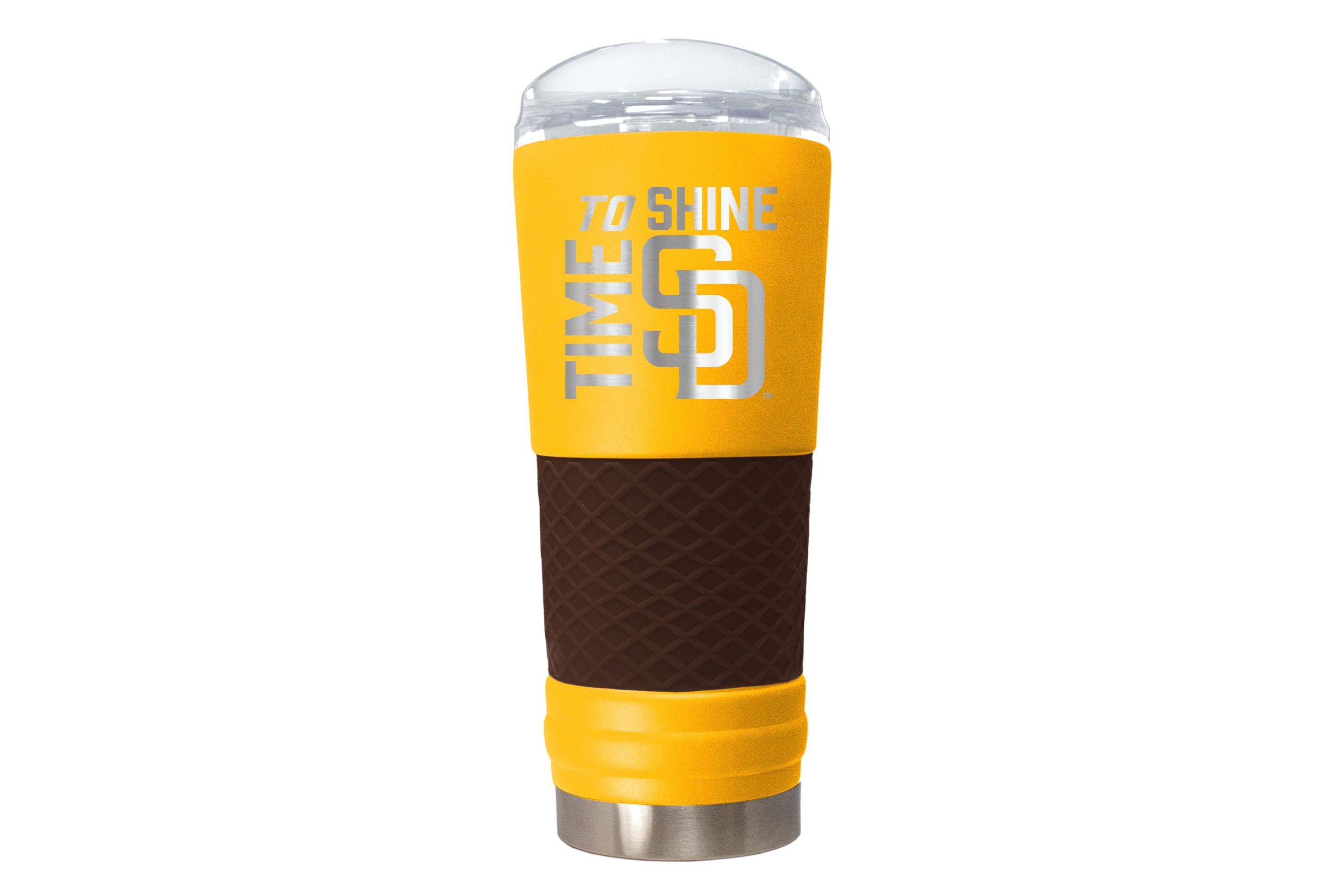 MLB San Diego Padres 24oz Team Colored Rally Cry Draft Tumbler:24 Ounces:Yellow