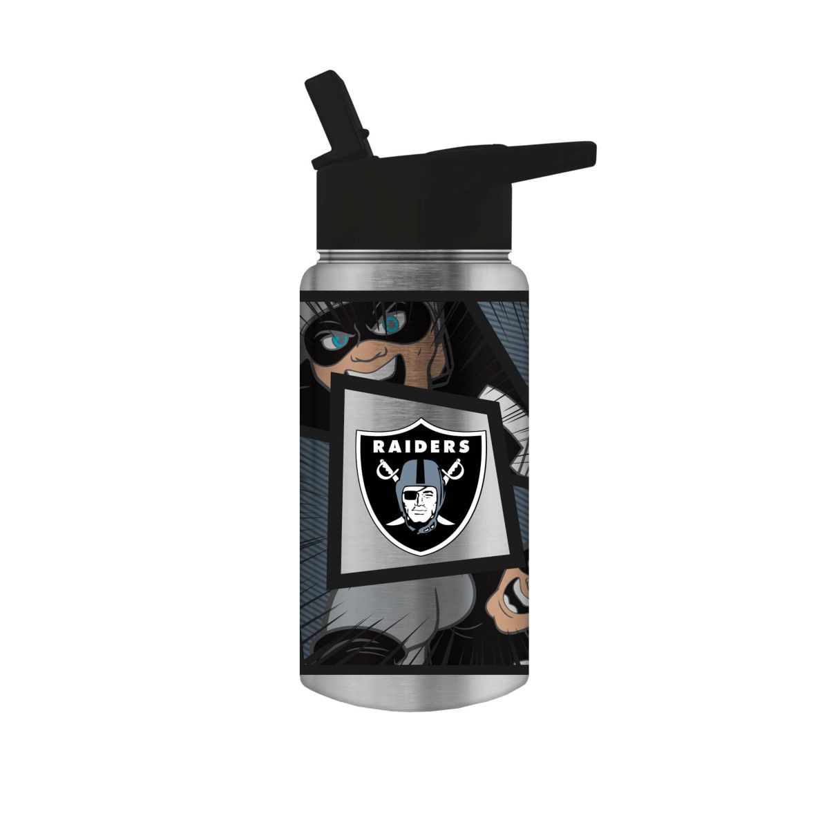 Oakland Raiders NFL Las Vegas Raiders  14oz Mascot Mini Thirst Water Bottle