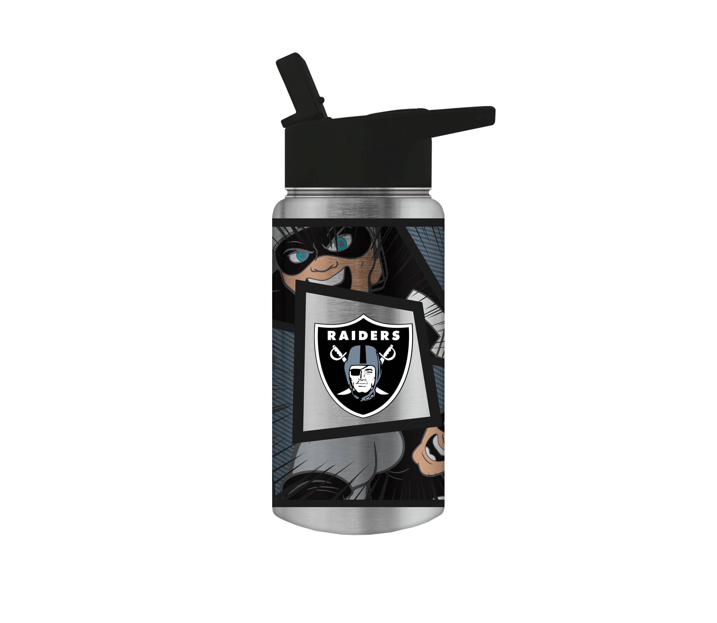 Oakland Raiders NFL Las Vegas Raiders  14oz Mascot Mini Thirst Water Bottle