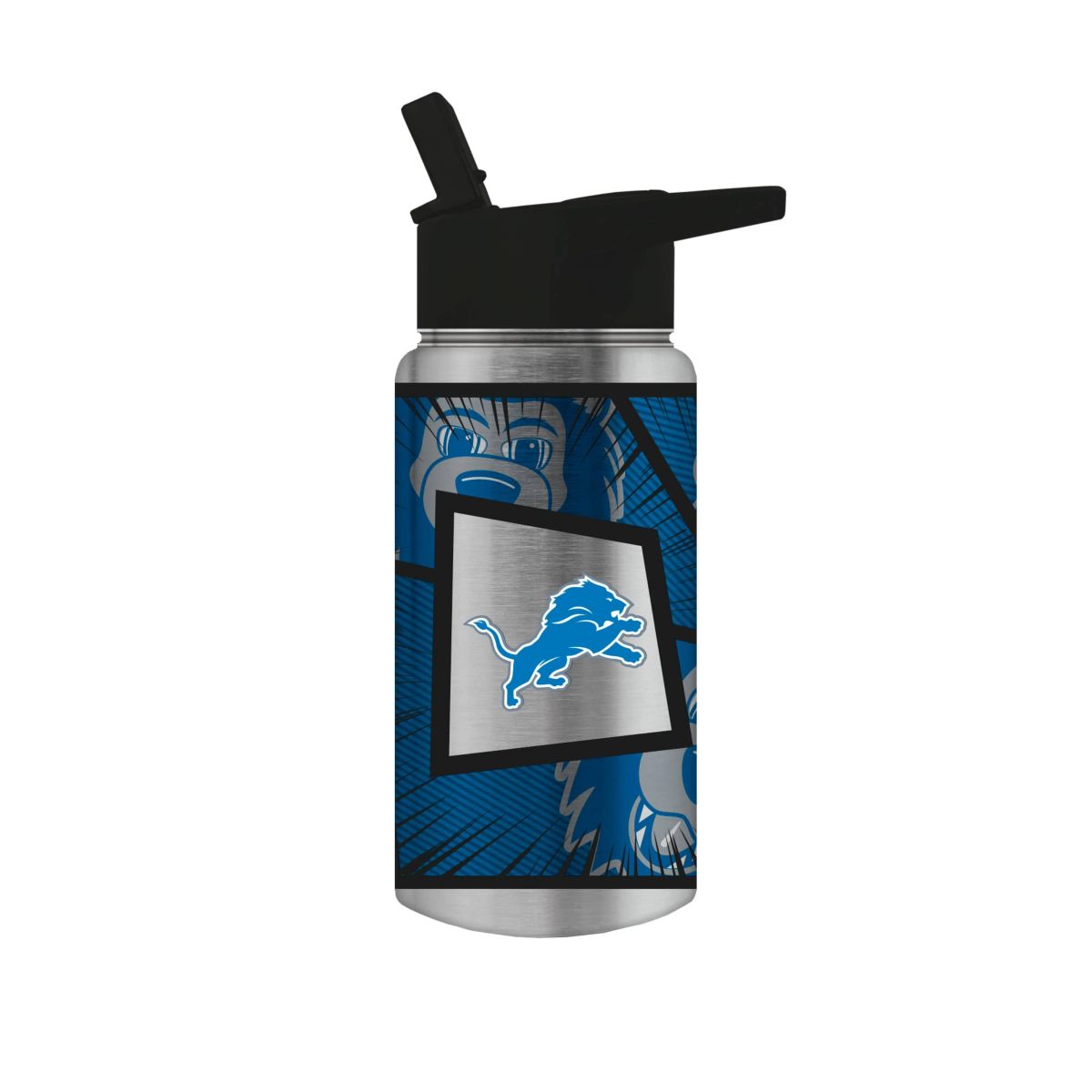 NFL Detroit Lions 14oz Mascot Mini Thirst Water Bottle