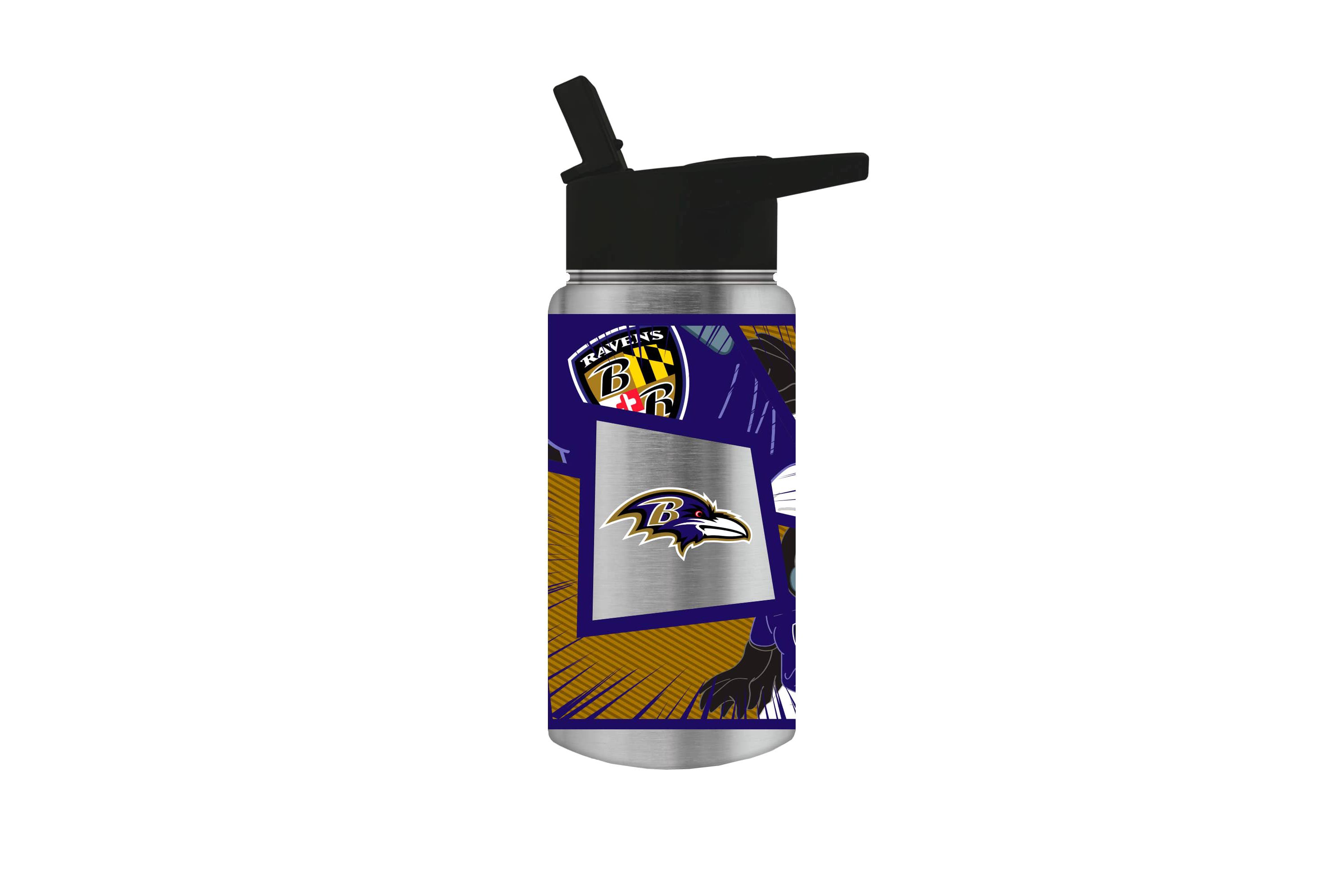 NFL Baltimore Ravens 14oz Mascot Mini Thirst Water Bottle
