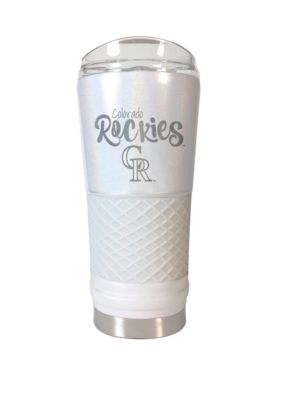 Great American Products MLB Colorado Rockies 24 oz Opal Draft Tumbler, White