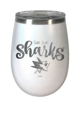 NHL San Jose Sharks 12 Ounce Opal Wine Tumbler 