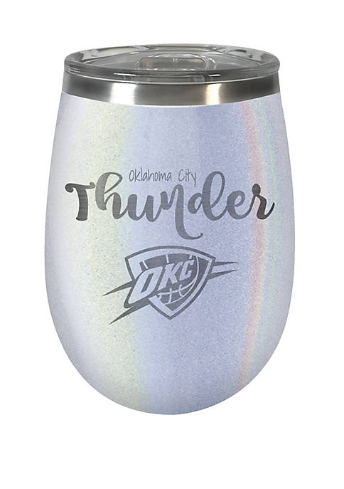 NBA Oklahoma City Thunder 12 Ounce Opal Wine Tumbler
