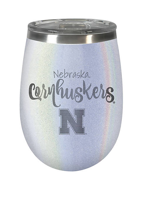 NCAA Nebraska Cornhuskers 12 Ounce Opal Wine Tumbler 