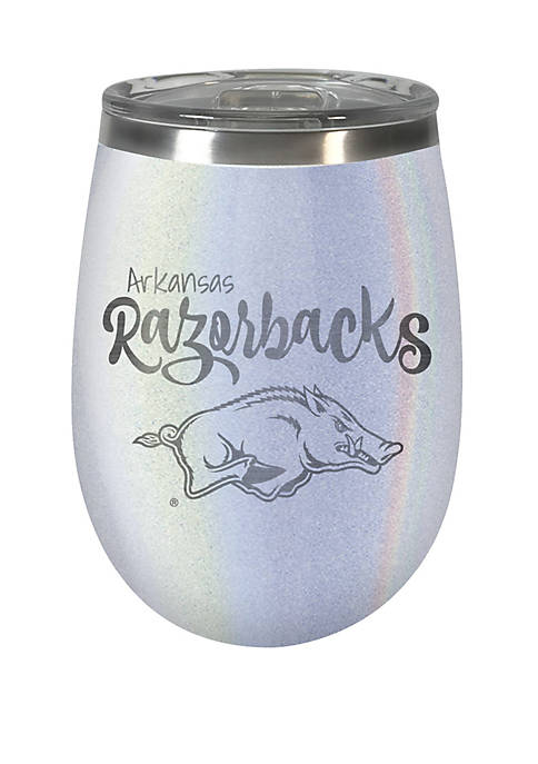 NCAA Arkansas Razorbacks 12 Ounce Opal Wine Tumbler 