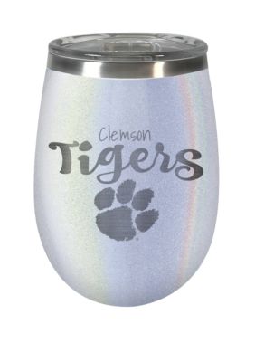 NCAA Clemson Tigers 12 Ounce Opal Wine Tumbler 