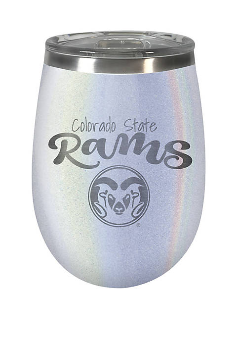 NCAA Colorado State Rams 12 Ounce Opal Wine Tumbler 