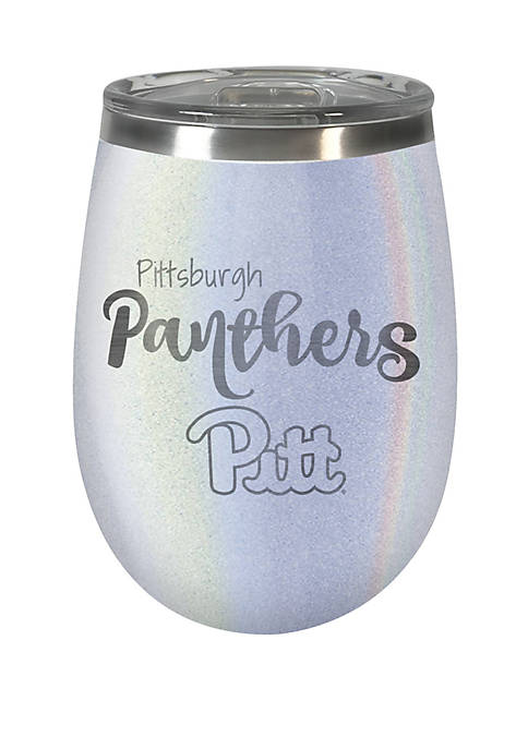 NCAA Pittsburgh Panthers 12 Ounce Opal Wine Tumbler 