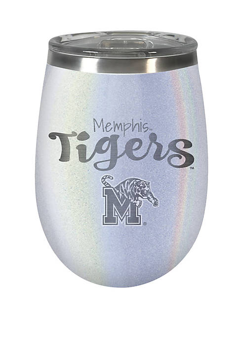 NCAA Memphis Tigers 12 Ounce Opal Wine Tumbler 