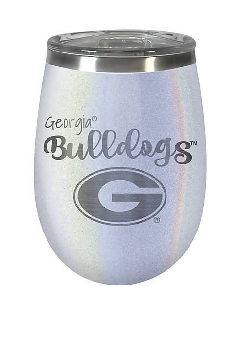 NCAA Georgia Bulldogs 12 Ounce Opal Wine Tumbler 