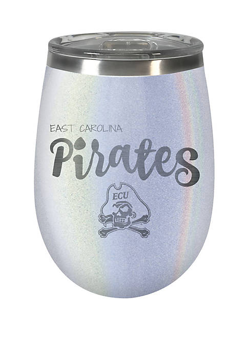 NCAA ECU Pirates 12 Ounce Opal Wine Tumbler