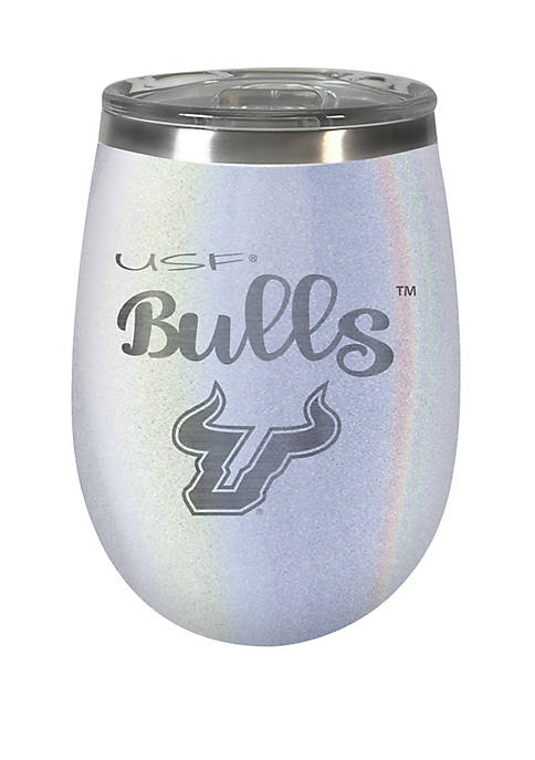 NCAA USF Bulls 12 Ounce Opal Wine Tumbler