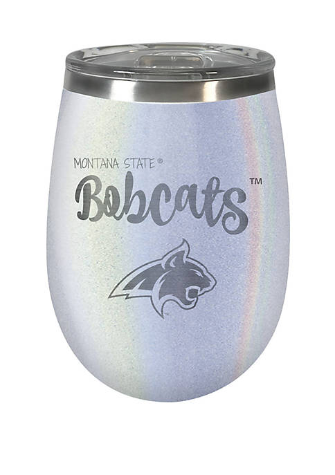 NCAA Montana State Bobcats 12 Ounce Opal Wine Tumbler