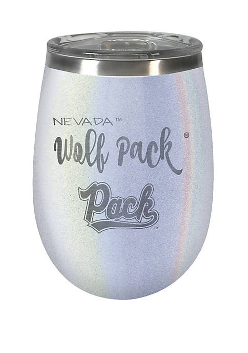 NCAA Nevada Wolf Pack 12 Ounce Opal Wine Tumbler