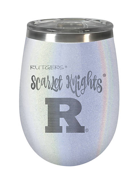 NCAA Rutgers Scarlet Knights 12 Ounce Opal Wine Tumbler
