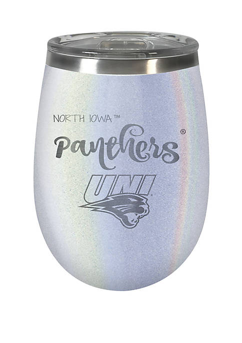 NCAA Northern Iowa Panthers 12 Ounce Opal Wine Tumbler