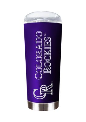 Great American Products MLB Colorado Rockies 18 Ounce Roadie Travel Tumbler, Purple, 18 Ounces