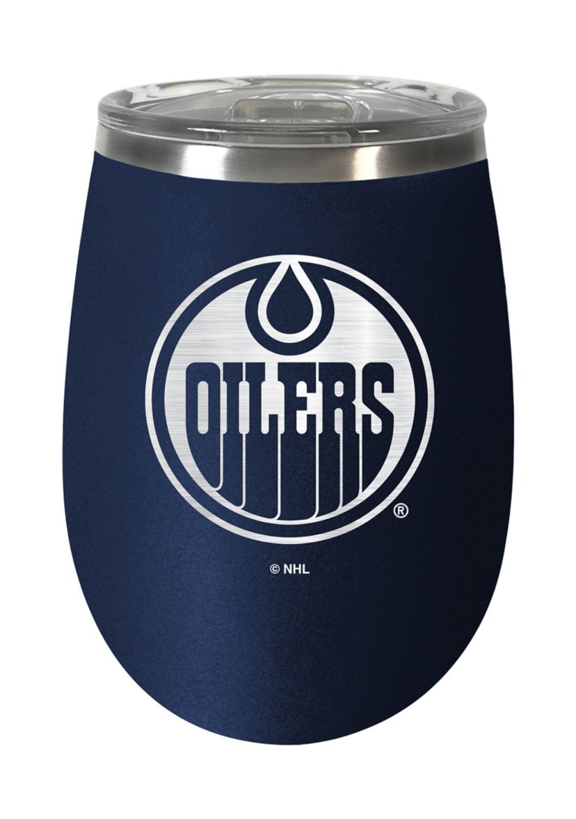 NHL Edmonton Oilers 10 Ounce Team Colored Wine Tumbler