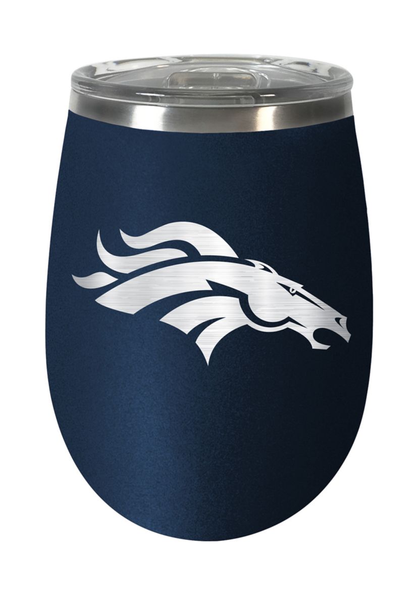 NFL Denver Broncos 10 Ounce Team Colored Wine Tumbler