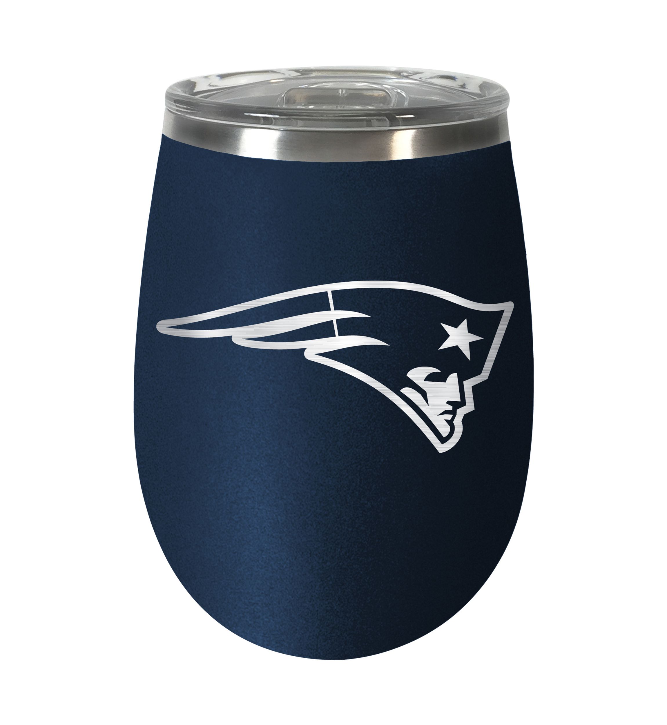 NFL New England Patriots 10 Ounce Team Colored Wine Tumbler