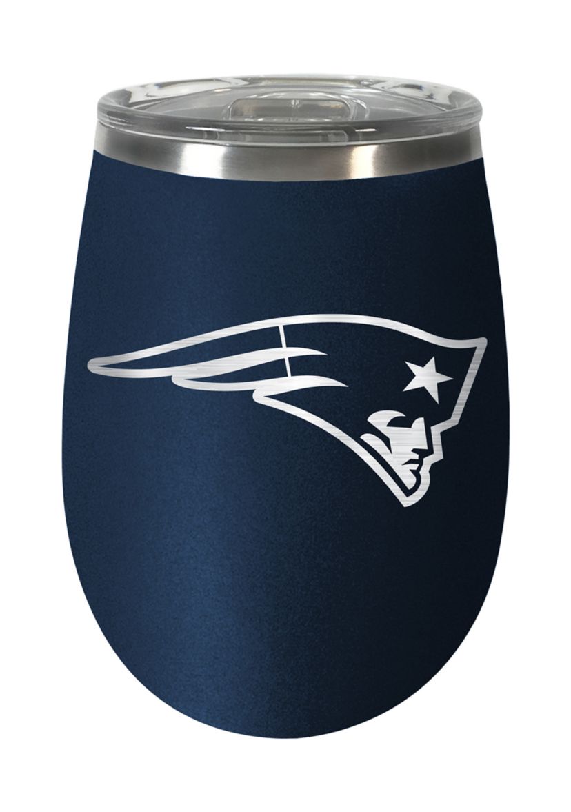 NFL New England Patriots 10 Ounce Team Colored Wine Tumbler