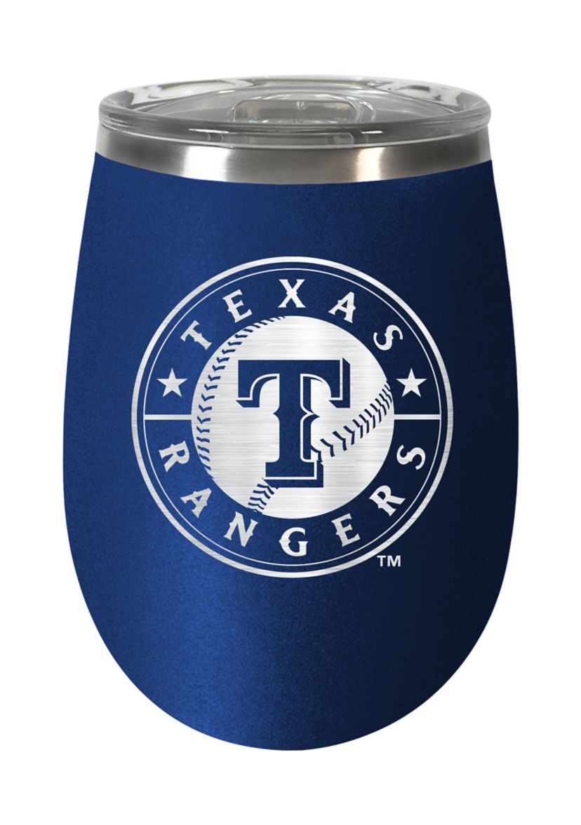 MLB Texas Rangers 10 Ounce Team Colored Wine Tumbler