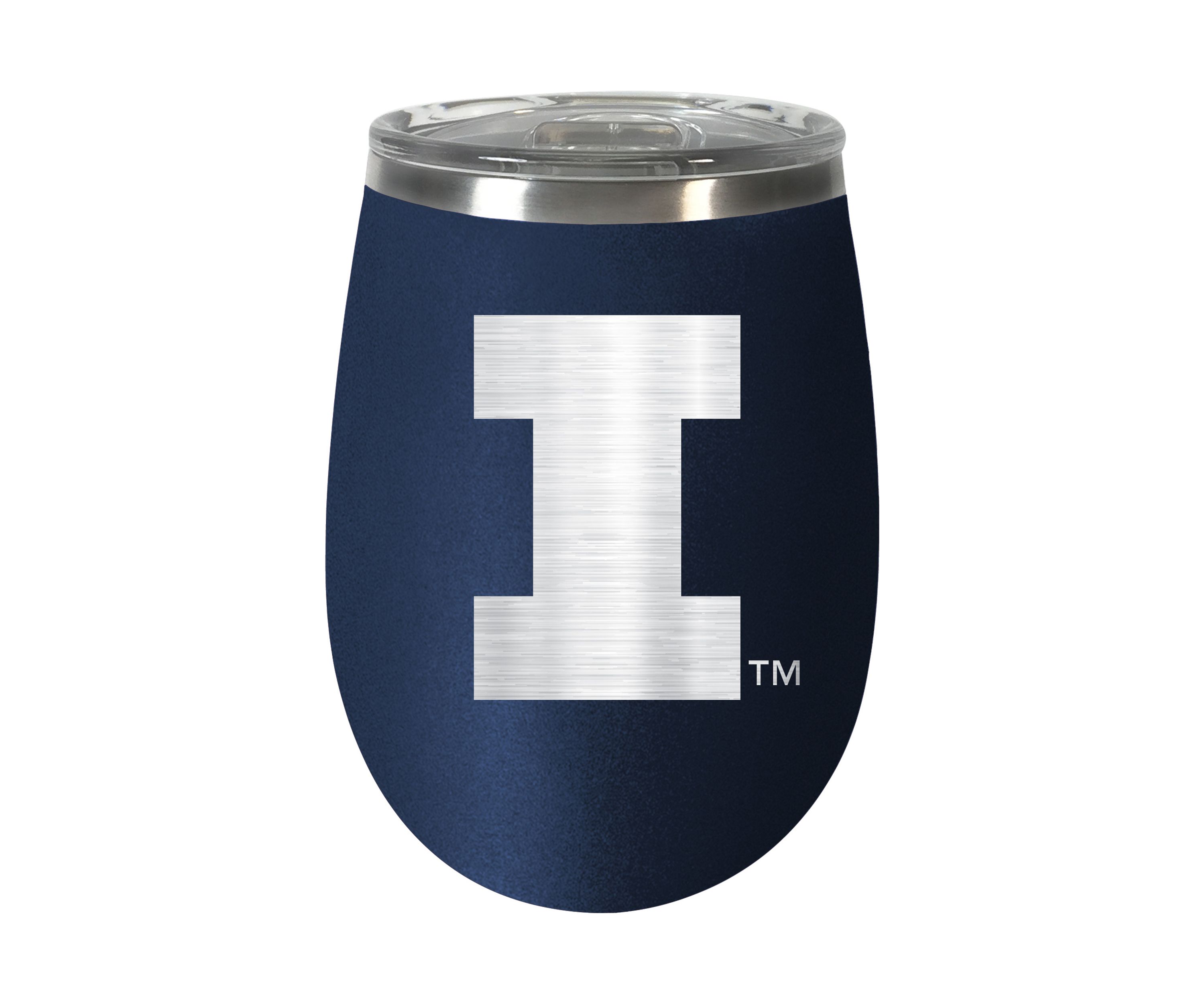 NCAA Illinois Fighting Illini 10 Ounce Team Colored Wine Tumbler