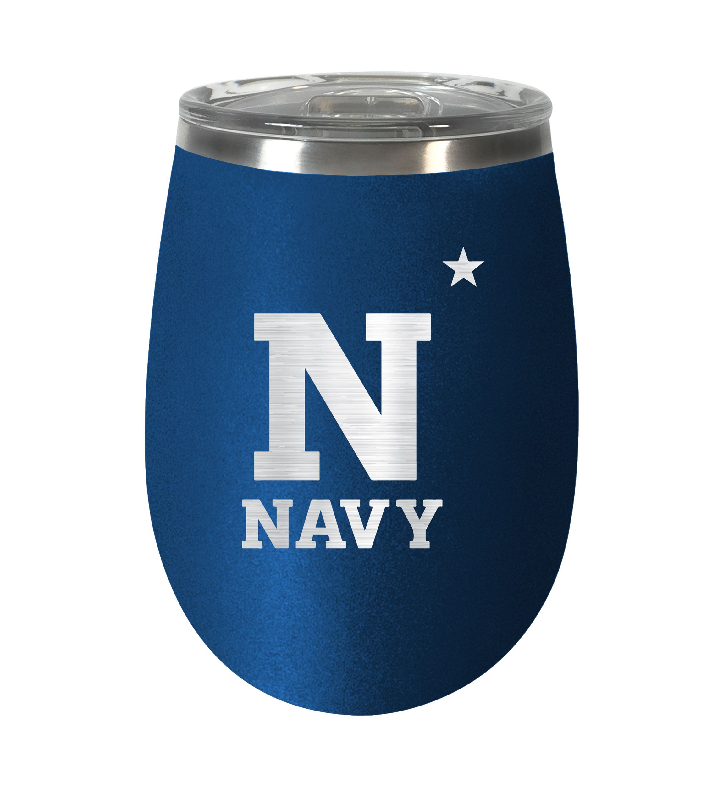 NCAA US Naval Academy 10 Ounce Team Colored Wine Tumbler