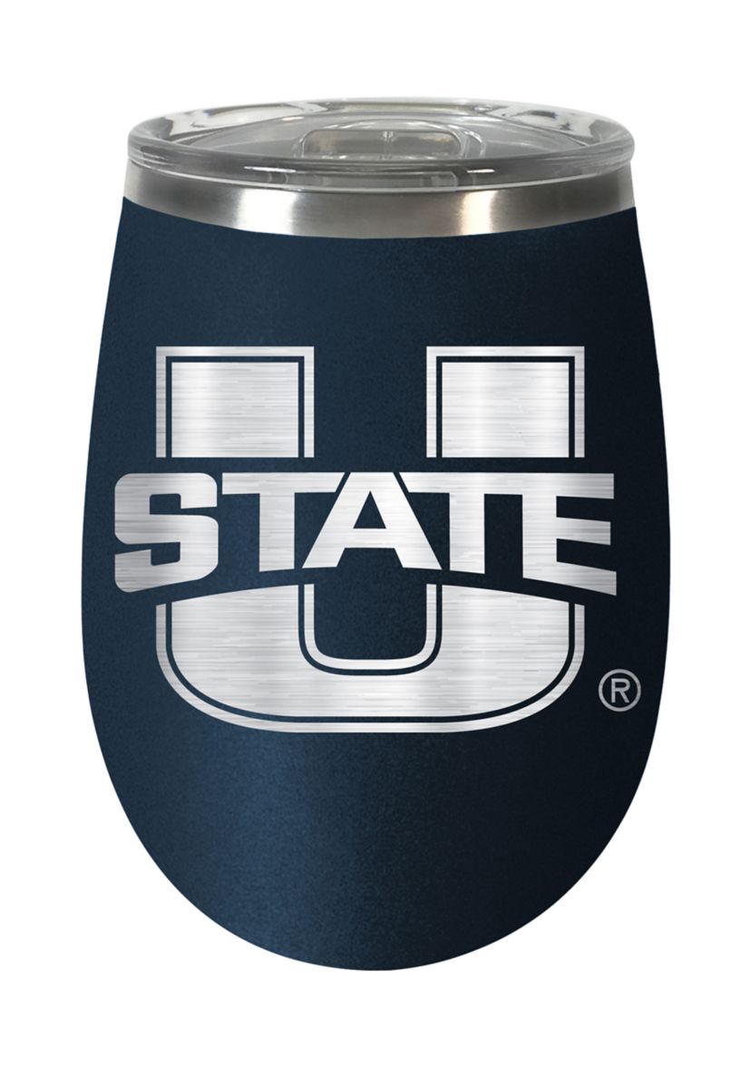 NCAA Utah State Aggies 10 Ounce Team Colored Wine Tumbler