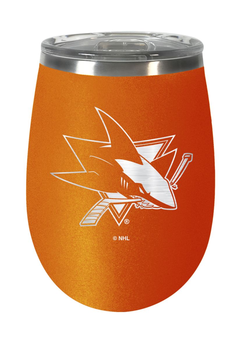 NHL San Jose Sharks  10 Ounce Team Colored Wine Tumbler