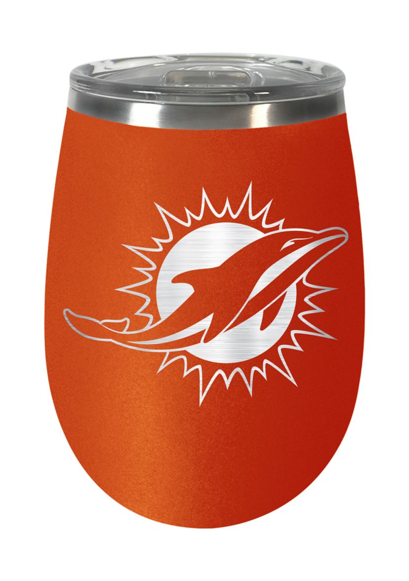 NFL Miami Dolphins 10 Ounce Team Colored Wine Tumbler
