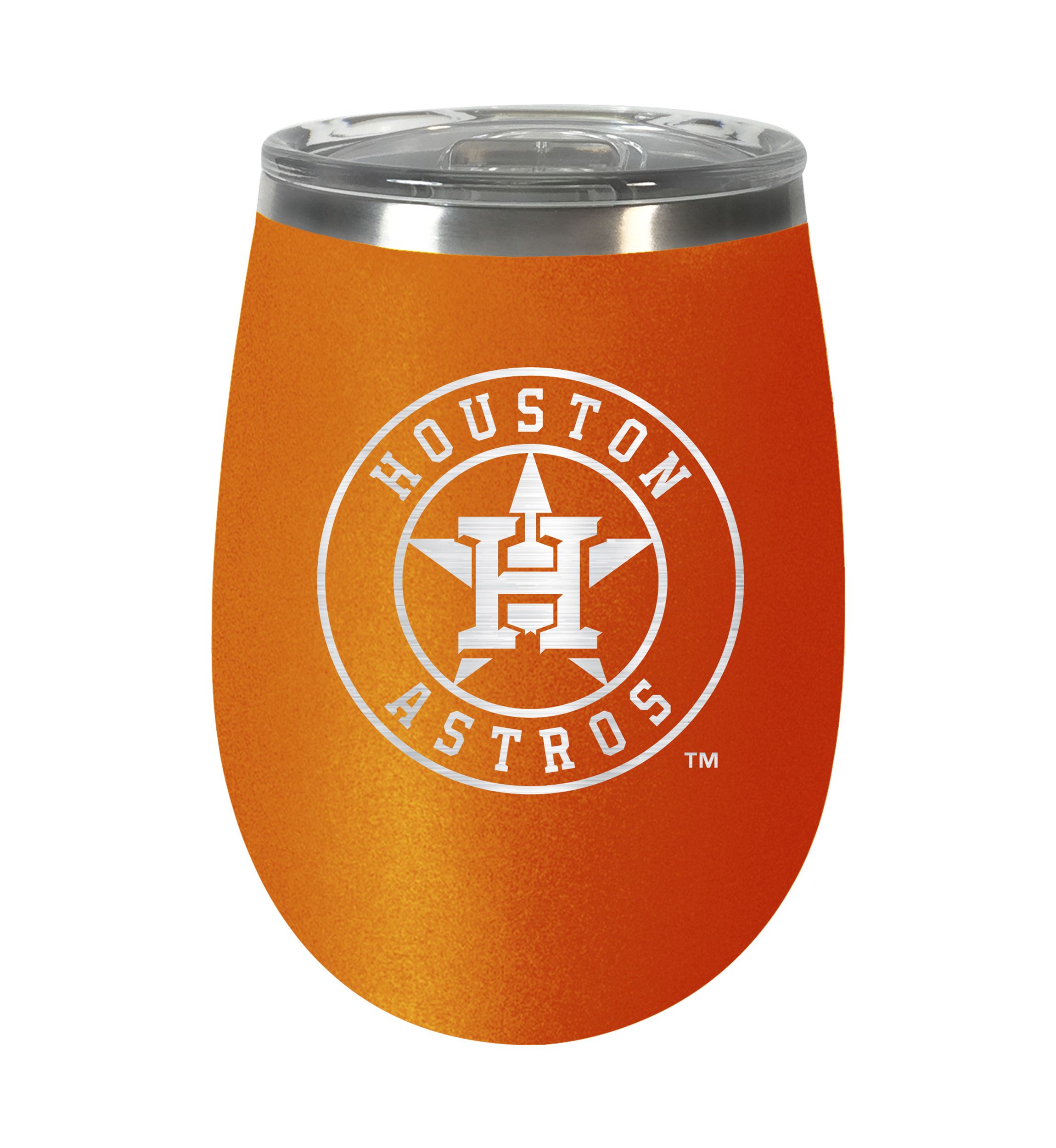 MLB Houston Astros  10 Ounce Team Colored Wine Tumbler